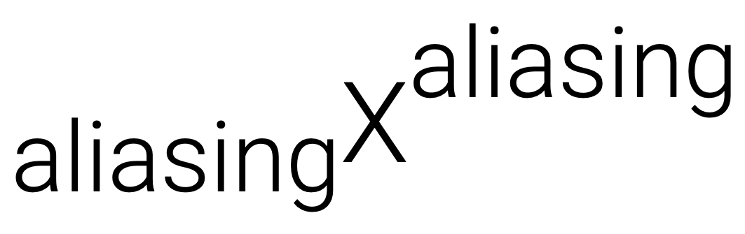 aliasing logo